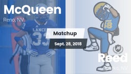 Matchup: McQueen  vs. Reed  2018