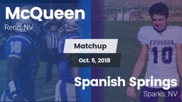 Matchup: McQueen  vs. Spanish Springs  2018