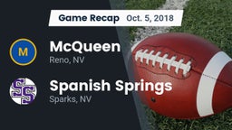 Recap: McQueen  vs. Spanish Springs  2018