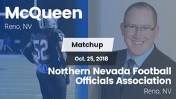 Matchup: McQueen  vs. Northern Nevada Football Officials Association 2018