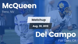 Matchup: McQueen  vs. Del Campo  2019
