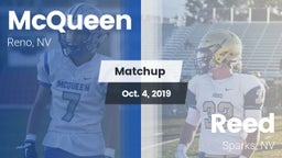 Matchup: McQueen  vs. Reed  2019