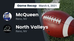 Recap: McQueen  vs. North Valleys  2021