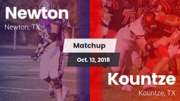 Matchup: Newton  vs. Kountze  2018