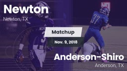 Matchup: Newton  vs. Anderson-Shiro  2018