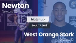 Matchup: Newton  vs. West Orange Stark  2019
