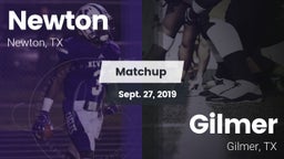 Matchup: Newton  vs. Gilmer  2019