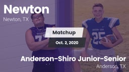 Matchup: Newton  vs. Anderson-Shiro Junior-Senior  2020
