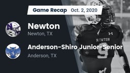 Recap: Newton  vs. Anderson-Shiro Junior-Senior  2020