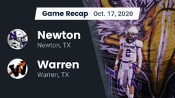 Recap: Newton  vs. Warren  2020