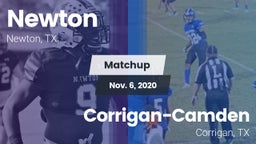 Matchup: Newton  vs. Corrigan-Camden  2020
