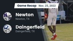 Recap: Newton  vs. Daingerfield  2022