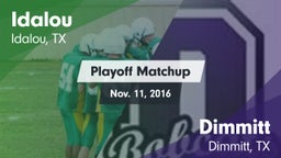 Matchup: Idalou  vs. Dimmitt  2016
