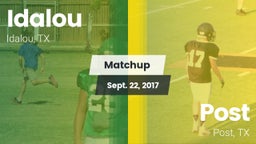 Matchup: Idalou  vs. Post  2017