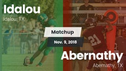 Matchup: Idalou  vs. Abernathy  2018