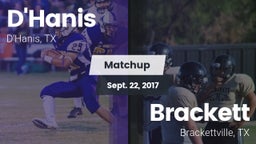 Matchup: D'Hanis  vs. Brackett  2016