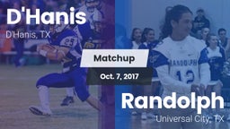 Matchup: D'Hanis  vs. Randolph  2016