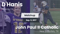 Matchup: D'Hanis  vs. John Paul II Catholic  2016