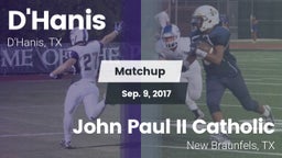Matchup: D'Hanis  vs. John Paul II Catholic  2016