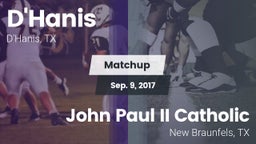 Matchup: D'Hanis  vs. John Paul II Catholic  2017