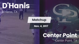 Matchup: D'Hanis  vs. Center Point  2017