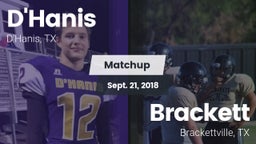 Matchup: D'Hanis  vs. Brackett  2018