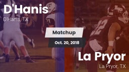 Matchup: D'Hanis  vs. La Pryor  2018