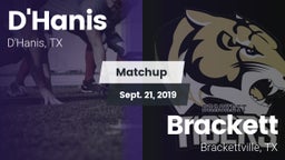 Matchup: D'Hanis  vs. Brackett  2019