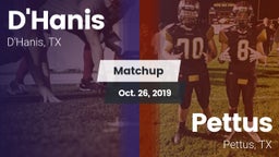 Matchup: D'Hanis  vs. Pettus  2019
