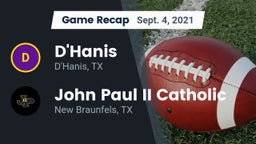 Recap: D'Hanis  vs. John Paul II Catholic  2021