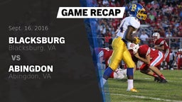 Recap: Blacksburg  vs. Abingdon  2016