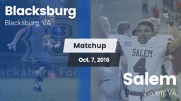 Matchup: Blacksburg High vs. Salem  2016