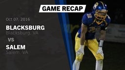 Recap: Blacksburg  vs. Salem  2016