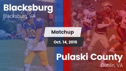 Matchup: Blacksburg High vs. Pulaski County  2016