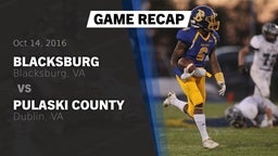 Recap: Blacksburg  vs. Pulaski County  2016