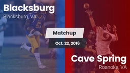 Matchup: Blacksburg High vs. Cave Spring  2016