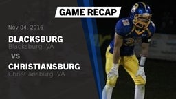 Recap: Blacksburg  vs. Christiansburg  2016