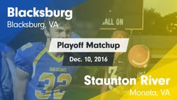 Matchup: Blacksburg High vs. Staunton River  2016