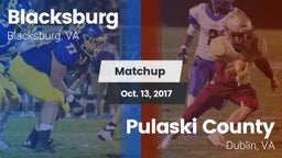 Matchup: Blacksburg High vs. Pulaski County  2017