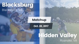 Matchup: Blacksburg High vs. Hidden Valley  2017
