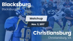 Matchup: Blacksburg High vs. Christiansburg  2017
