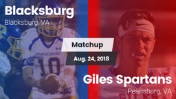 Matchup: Blacksburg High vs. Giles  Spartans 2018
