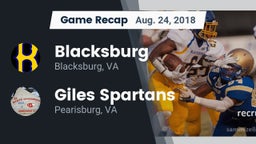 Recap: Blacksburg  vs. Giles  Spartans 2018