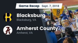 Recap: Blacksburg  vs. Amherst County  2018