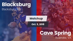 Matchup: Blacksburg High vs. Cave Spring  2018