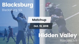 Matchup: Blacksburg High vs. Hidden Valley  2018