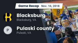 Recap: Blacksburg  vs. Pulaski county  2018