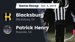 Recap: Blacksburg  vs. Patrick Henry  2019
