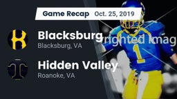 Recap: Blacksburg  vs. Hidden Valley  2019