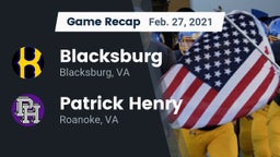 Recap: Blacksburg  vs. Patrick Henry  2021